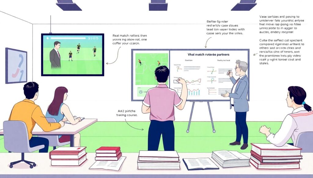Сравнение старых и современных стандартов судейства в футболе - иллюстрация