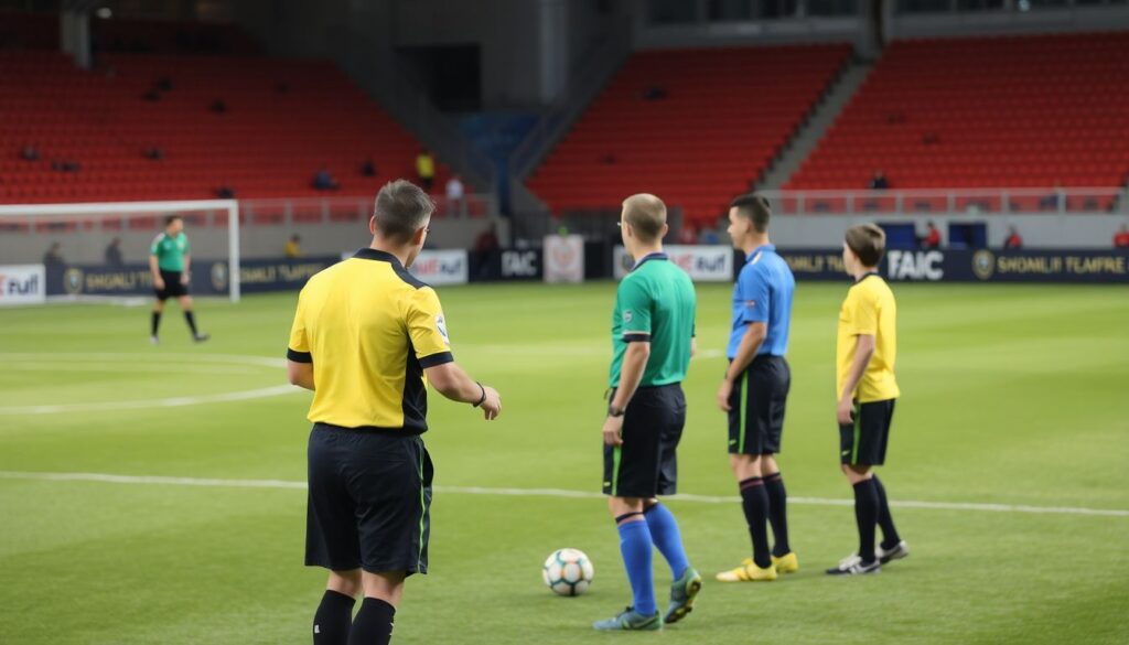 Сравнение старых и современных стандартов судейства в футболе - иллюстрация