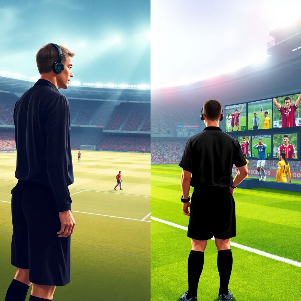Сравнение старых и современных стандартов судейства в футболе