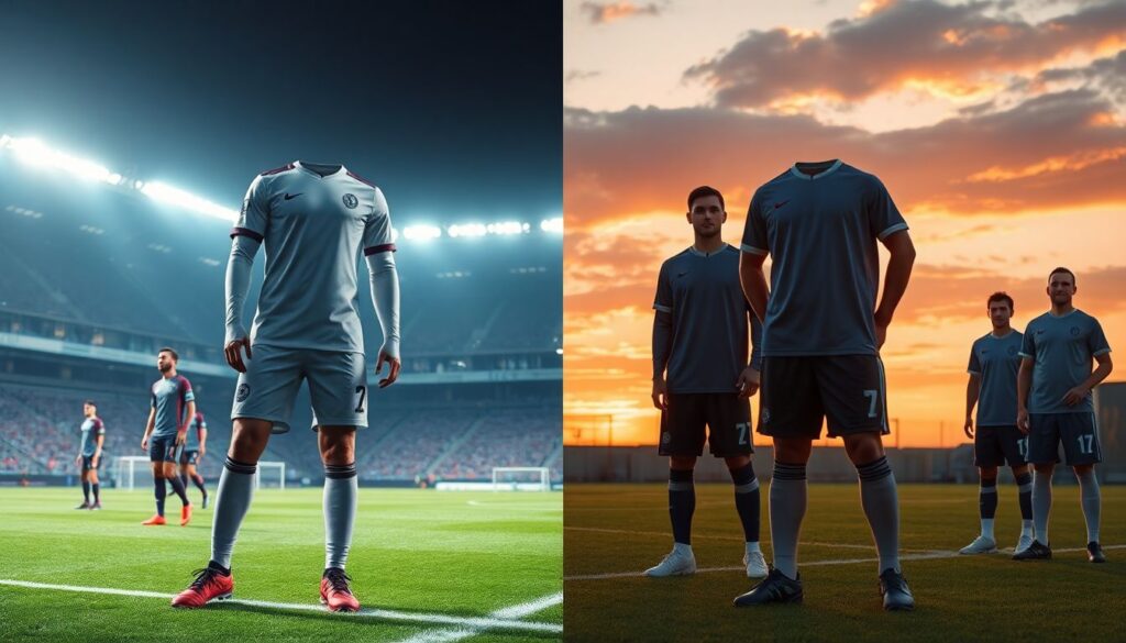 Эволюция формы и экипировки игроков и их роль в игре - иллюстрация