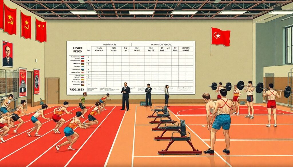 История тренировок в разные эпохи и регионы - иллюстрация