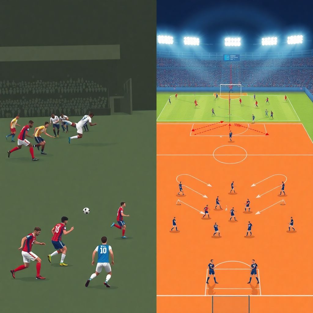 Развитие тактики контр-атак и позиционных атак в современном футболе